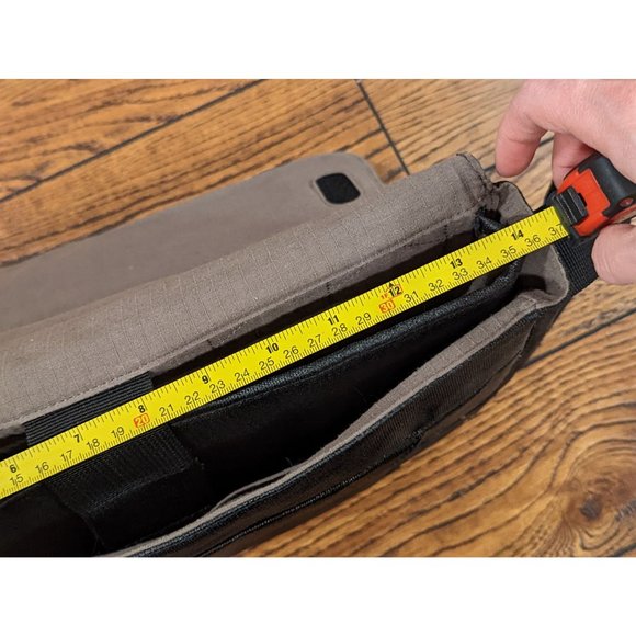 Leather Messenger Bag Brooklyn NY 14 Street Union Square Hand Printed Image - Picture 11 of 14